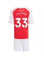 Billige Arsenal Riccardo Calafiori #33 Hjemmedraktsett Barn 2025-26 Kortermet (+ Korte bukser)